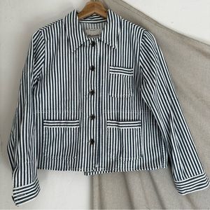 Madewell Railroad Stripe Workwear Jacket - Women’s Small